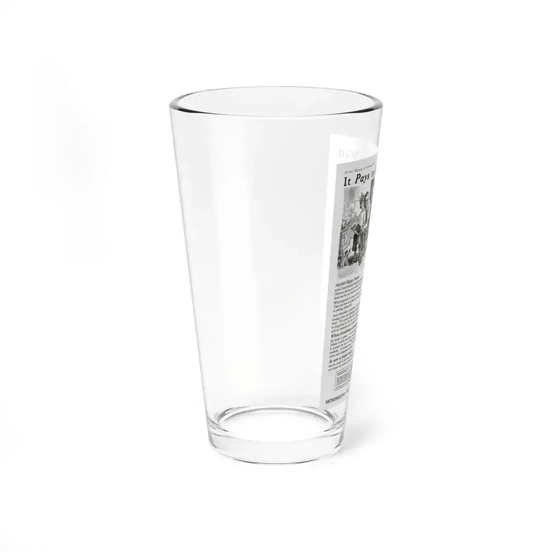 It Pays to Keep Folks Well, McCall's Magazine, September 1922 - Pint Glass 16oz - Go Mug Yourself