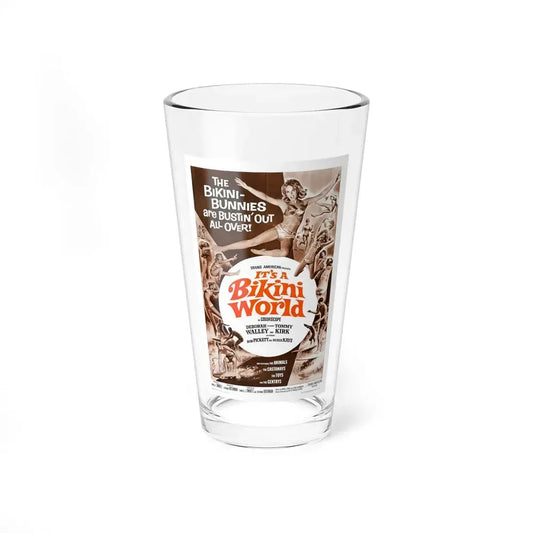 IT'S A BIKINI WORLD 1967 Movie Poster - Pint Glass 16oz 16oz - Go Mug Yourself
