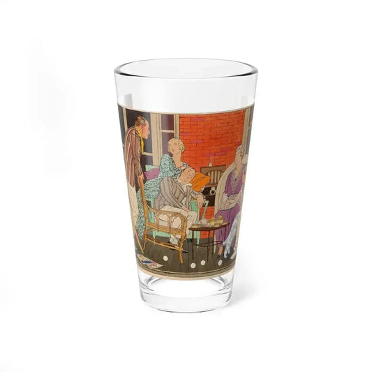 It's a Wise Child, Woman's Home companion illustration, January 1931 - Pint Glass 16oz 16oz - Go Mug Yourself