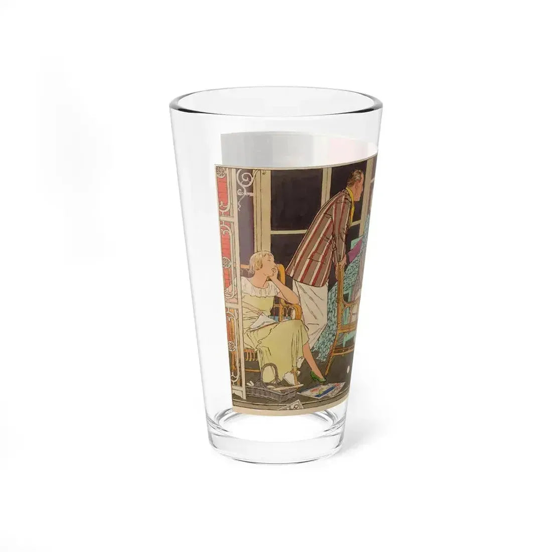 It's a Wise Child, Woman's Home companion illustration, January 1931 - Pint Glass 16oz - Go Mug Yourself