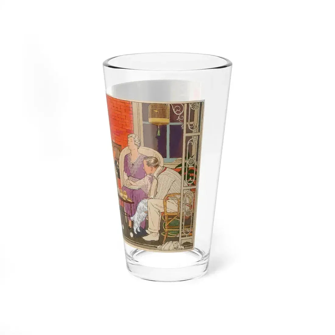 It's a Wise Child, Woman's Home companion illustration, January 1931 - Pint Glass 16oz - Go Mug Yourself
