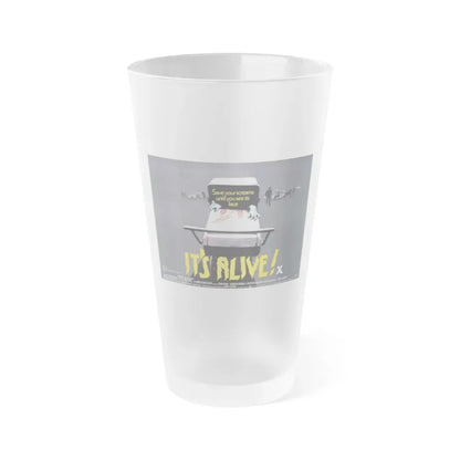 IT'S ALIVE (3) 1974 Movie Poster - Frosted Pint Glass 16oz 16oz Frosted - Go Mug Yourself
