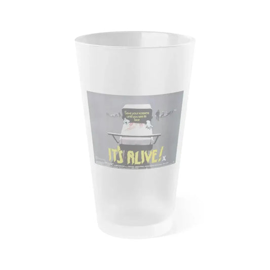IT'S ALIVE (3) 1974 Movie Poster - Frosted Pint Glass 16oz 16oz Frosted - Go Mug Yourself