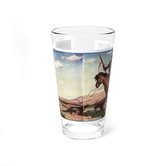 It's Safer in the Wilds, The American Magazine, July 1932 - Pint Glass 16oz 16oz - Go Mug Yourself