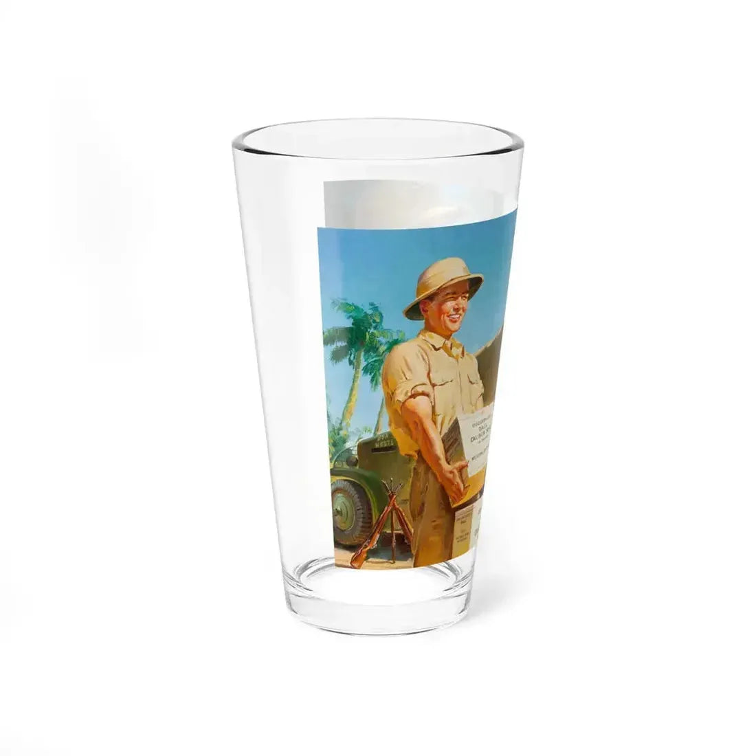 It's Western, Bob, Western Cartridge Co..ad illustration - Pint Glass 16oz - Go Mug Yourself