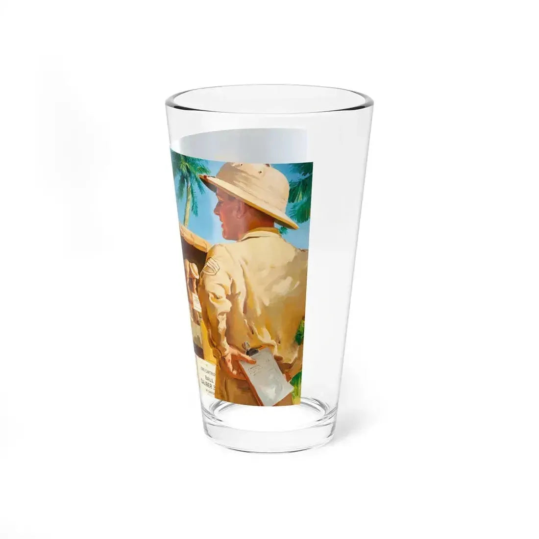 It's Western, Bob, Western Cartridge Co..ad illustration - Pint Glass 16oz - Go Mug Yourself