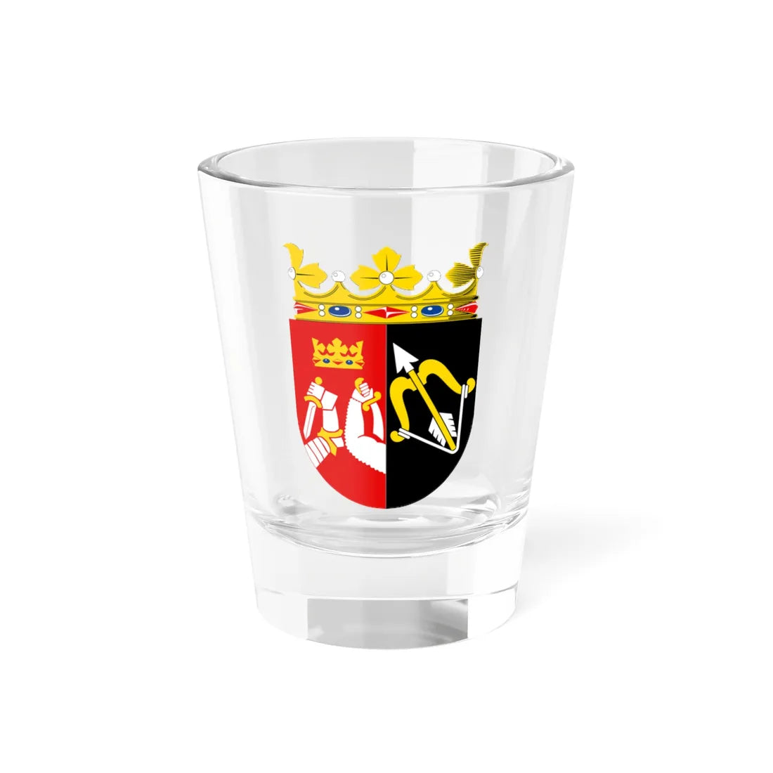 Itä-Suomen läänin vaakuna (Finland) (Coat of Arms) Shot Glass 1.5oz 1.5oz - Go Mug Yourself