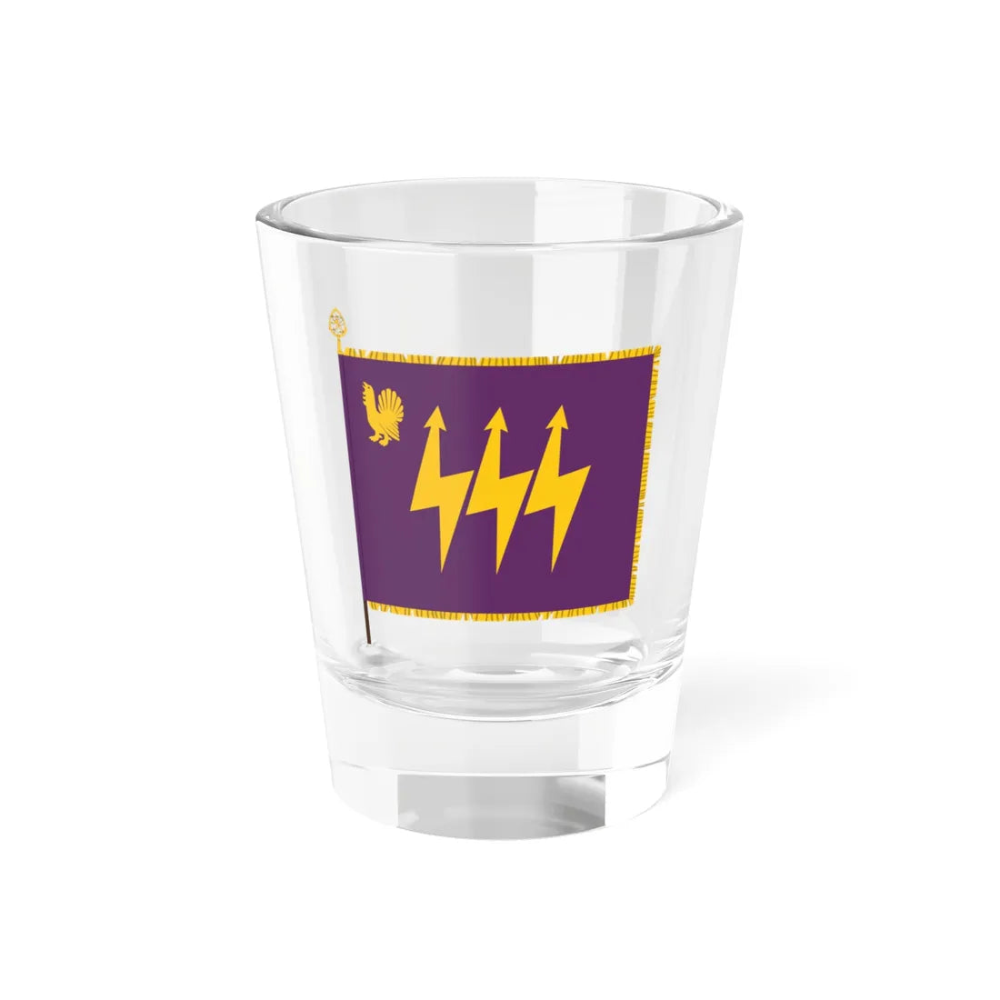 Itä-Suomen viestipataljoonan lippu (Finland) Shot Glass 1.5oz 1.5oz - Go Mug Yourself