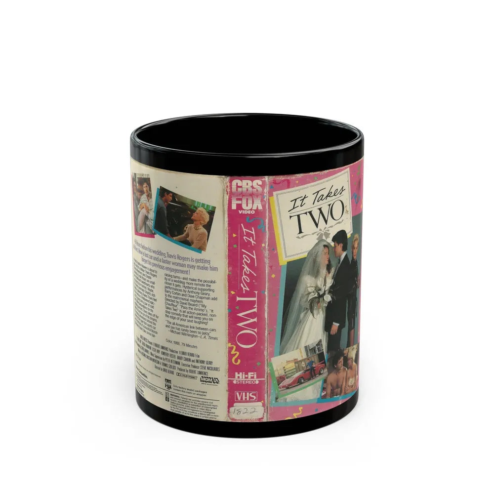 IT TAKES TWO (VHS COVER) - Black Coffee Mug-11oz-Go Mug Yourself