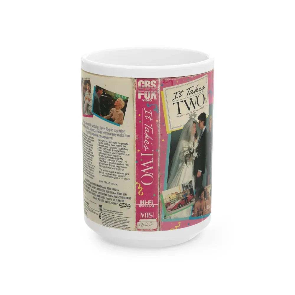 IT TAKES TWO (VHS COVER) - White Coffee Mug 15oz - Go Mug Yourself