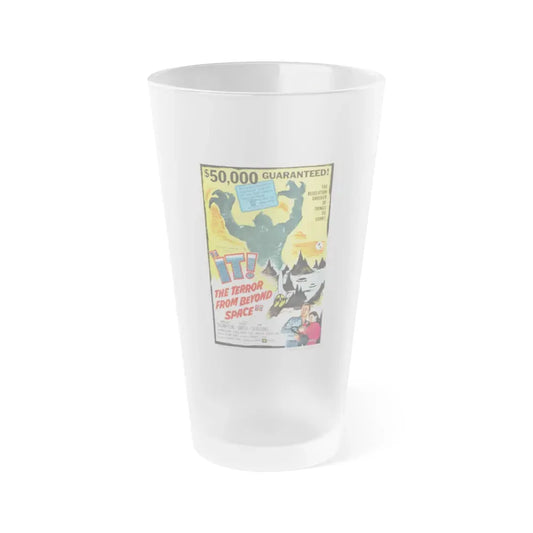 IT! THE TERROR FROM BEYOND SPACE 1958 Movie Poster - Frosted Pint Glass 16oz 16oz Frosted - Go Mug Yourself