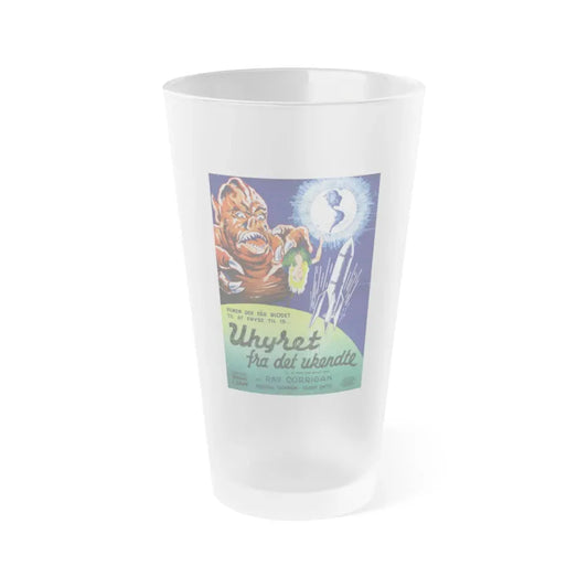 IT! THE TERROR FROM BEYOND SPACE (SCANDINAVIAN) 1958 Movie Poster - Frosted Pint Glass 16oz 16oz Frosted - Go Mug Yourself
