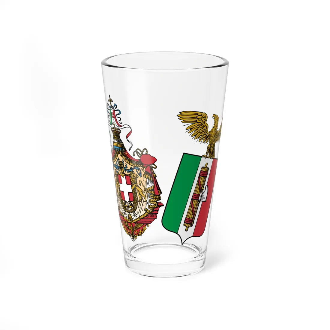 ITA Kingdom of Italy 1927-1929 COA greater (Italy) (Coat of Arms) Pint Glass 16oz 16oz - Go Mug Yourself