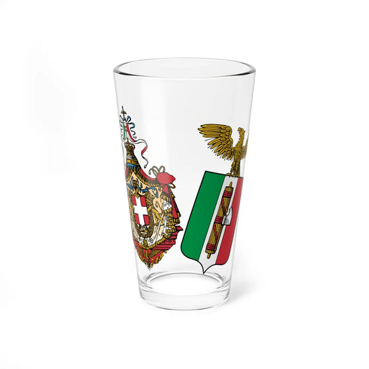 ITA Kingdom of Italy 1927-1929 COA greater (Italy) (Coat of Arms) Pint Glass 16oz 16oz - Go Mug Yourself
