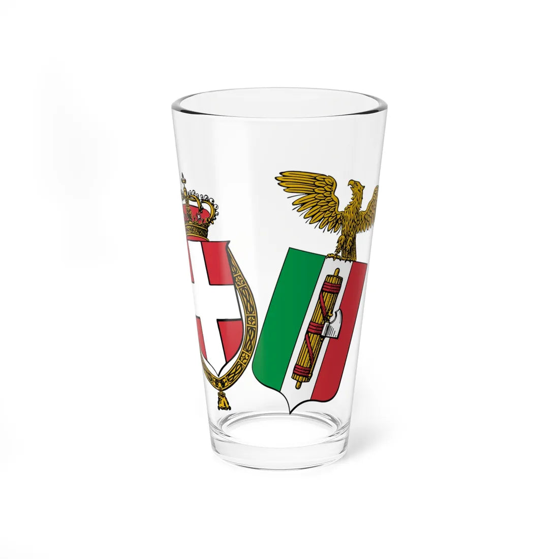 ITA Kingdom of Italy 1927-1929 COA lesser (Italy) (Coat of Arms) Pint Glass 16oz 16oz - Go Mug Yourself