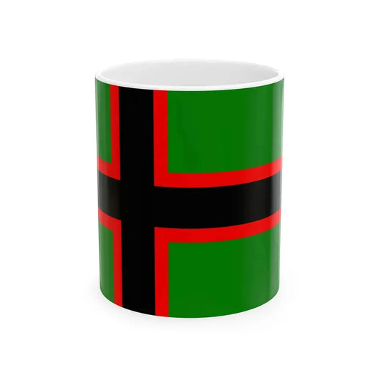 Itakarjalaisten lippu (Russia) White Coffee Mug 11oz - Go Mug Yourself