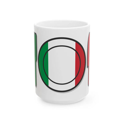 Italian cooking icon (Italy) White Coffee Mug 15oz - Go Mug Yourself