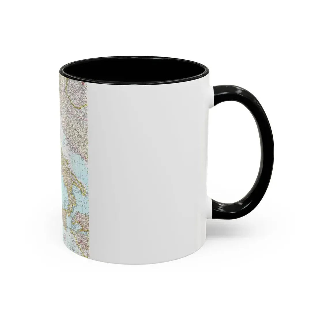 Italy (1961) (Map) Accent Coffee Mug - Go Mug Yourself