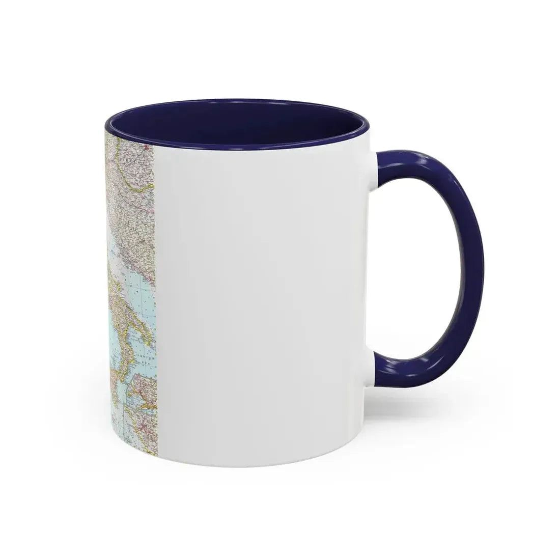 Italy (1961) (Map) Accent Coffee Mug - Go Mug Yourself