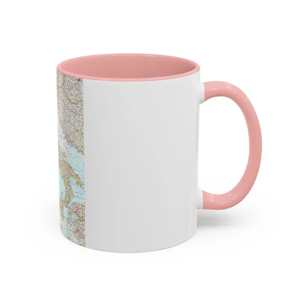 Italy (1961) (Map) Accent Coffee Mug - Go Mug Yourself