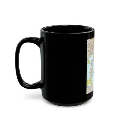 Italy (1961) (Map) Black Coffee Mug-Go Mug Yourself