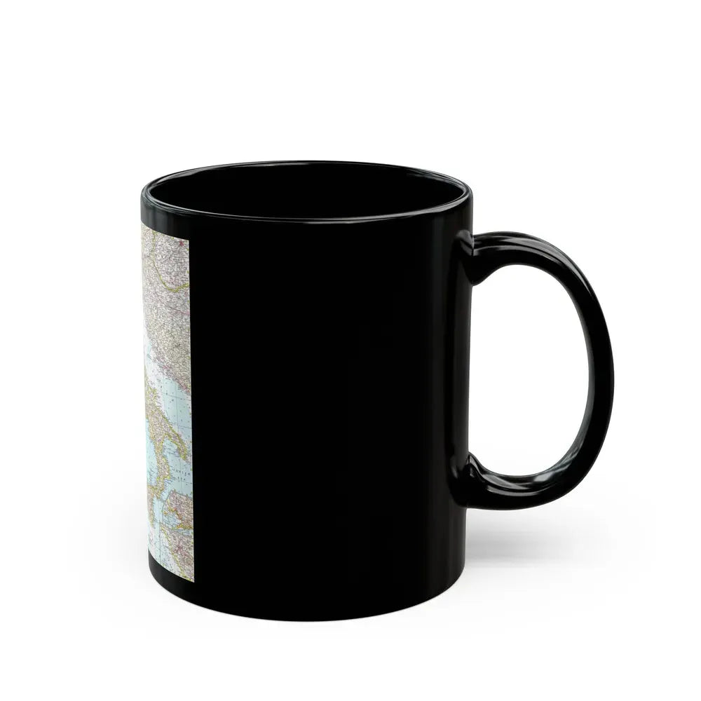 Italy (1961) (Map) Black Coffee Mug - Go Mug Yourself