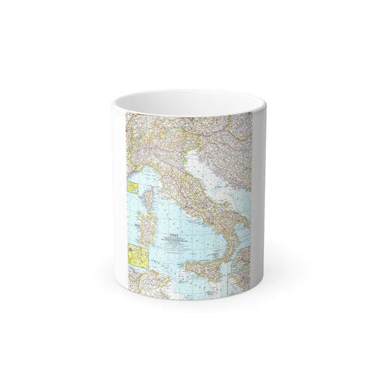 Italy (1961) (Map) Color Changing Mug 11oz-11oz-Go Mug Yourself