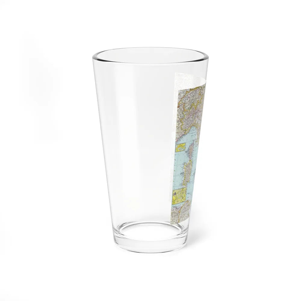 Italy (1961) (Map) Pint Glass 16oz-Go Mug Yourself