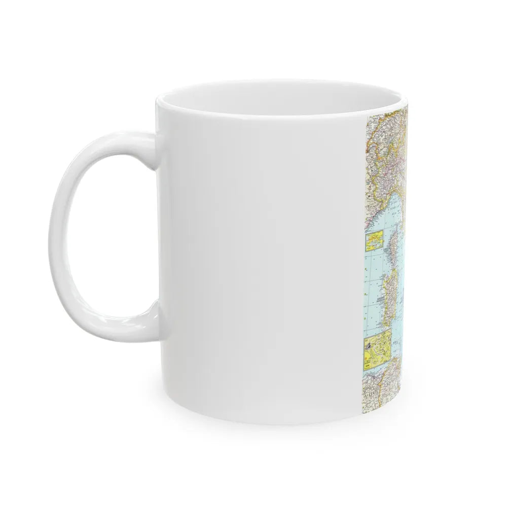 Italy (1961) (Map) White Coffee Mug-Go Mug Yourself