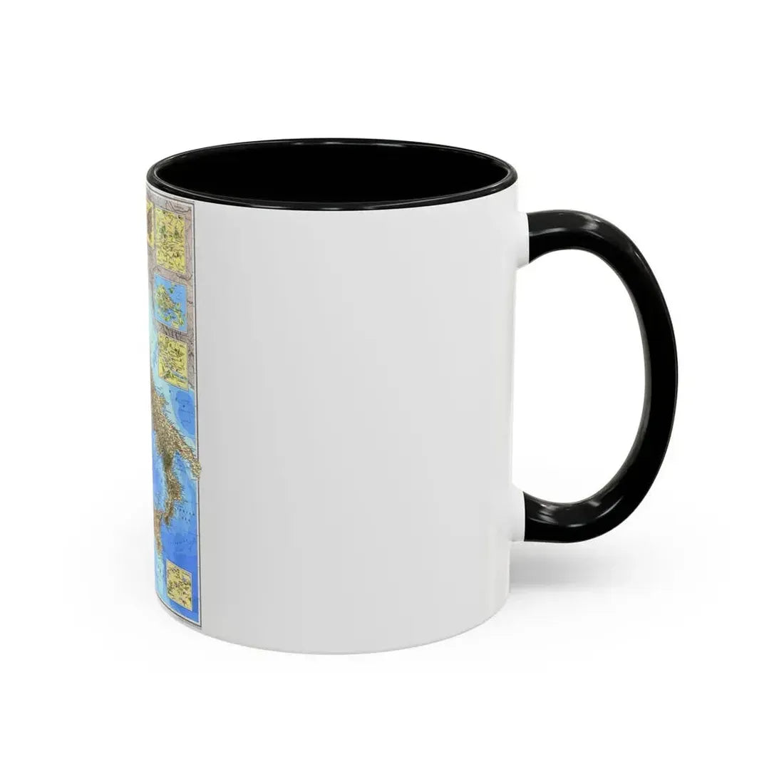 Italy (1995) (Map) Accent Coffee Mug - Go Mug Yourself