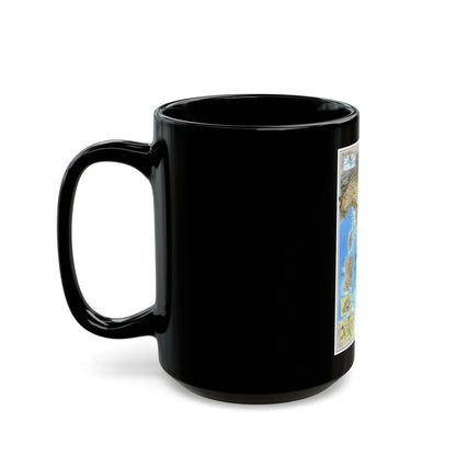 Italy (1995) (Map) Black Coffee Mug-Go Mug Yourself