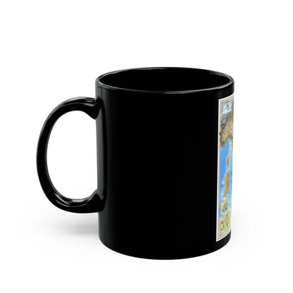 Italy (1995) (Map) Black Coffee Mug-Go Mug Yourself