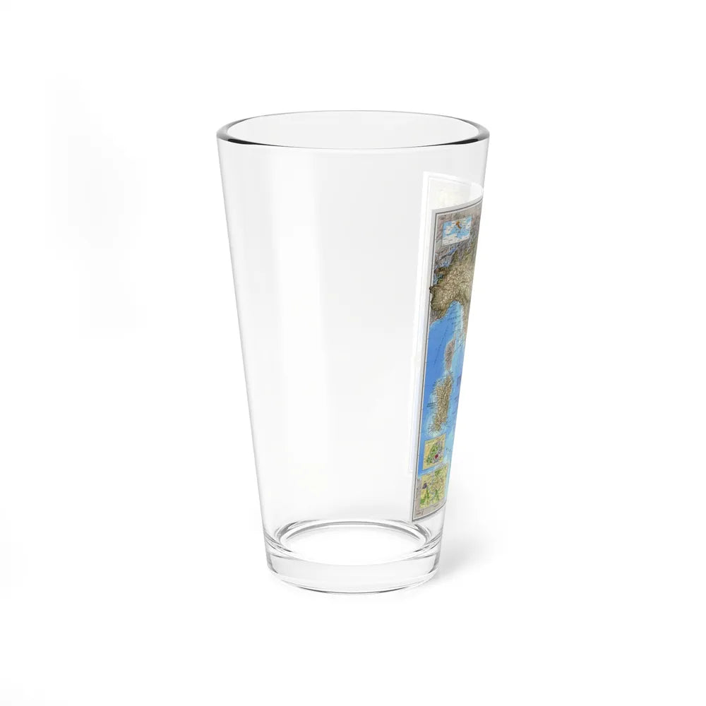 Italy (1995) (Map) Pint Glass 16oz-Go Mug Yourself