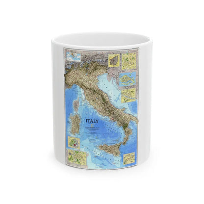 Italy (1995) (Map) White Coffee Mug-11oz-Go Mug Yourself