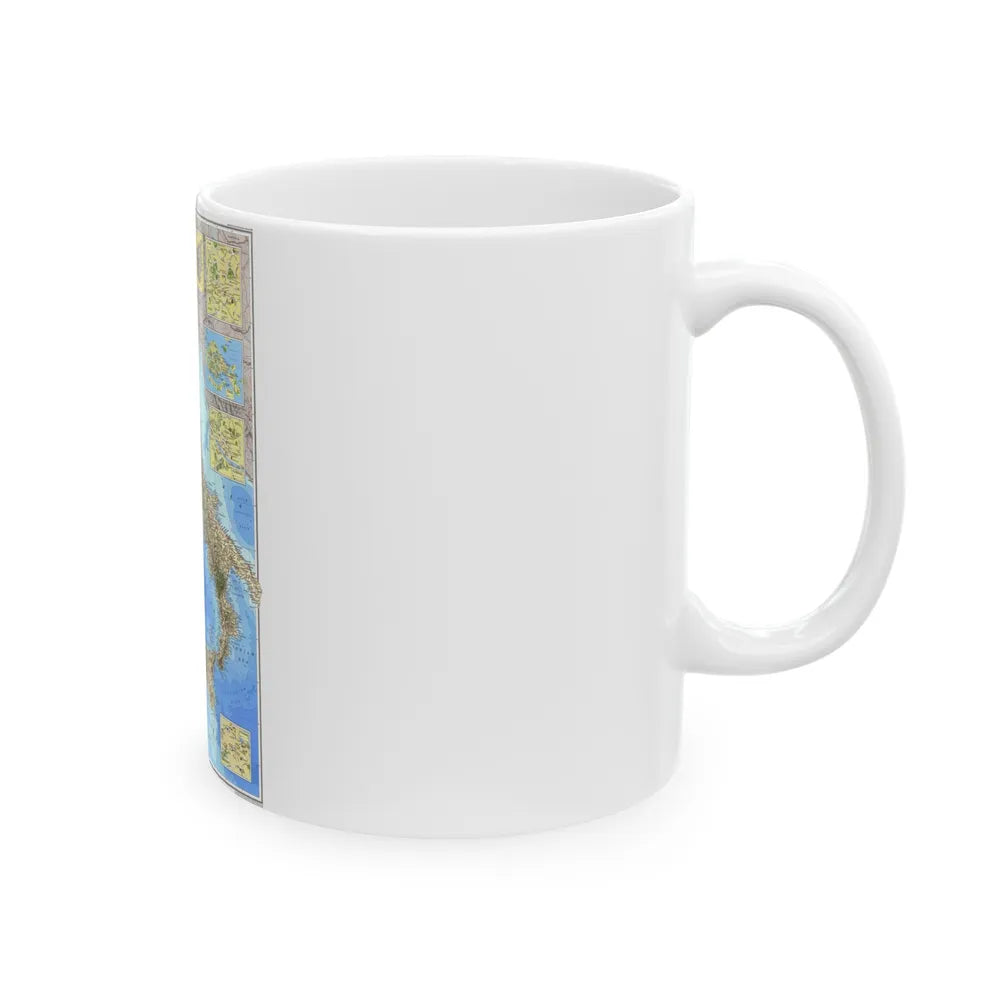 Italy (1995) (Map) White Coffee Mug-Go Mug Yourself