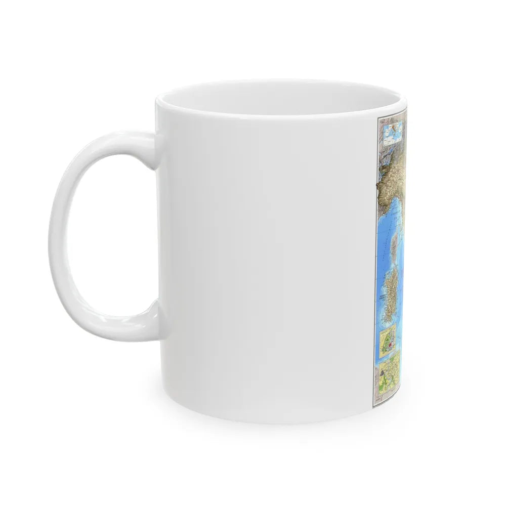 Italy (1995) (Map) White Coffee Mug-Go Mug Yourself