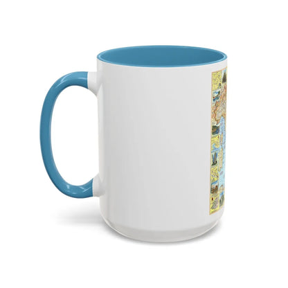 Italy - A Traveller's Map 1 (1970) (Map) Accent Coffee Mug - Go Mug Yourself