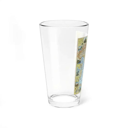 Italy - A Traveller's Map 1 (1970) (Map) Pint Glass 16oz - Go Mug Yourself
