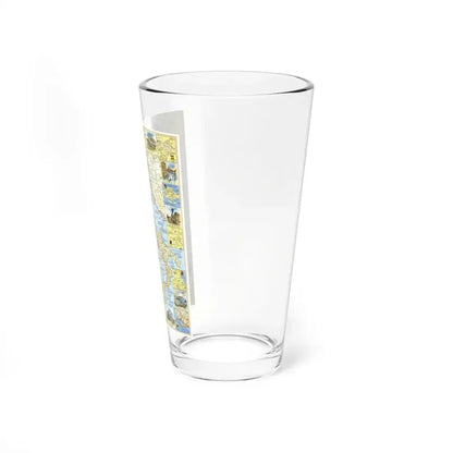 Italy - A Traveller's Map 1 (1970) (Map) Pint Glass 16oz - Go Mug Yourself