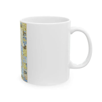 Italy - A Traveller's Map 1 (1970) (Map) White Coffee Mug - Go Mug Yourself