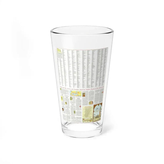 Italy - A Traveller's Map 2 (1970) (Map) Pint Glass 16oz 16oz - Go Mug Yourself
