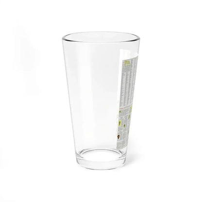 Italy - A Traveller's Map 2 (1970) (Map) Pint Glass 16oz - Go Mug Yourself