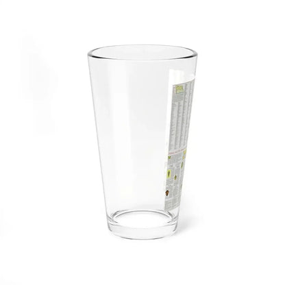Italy - A Traveller's Map 2 (1970) (Map) Pint Glass 16oz - Go Mug Yourself