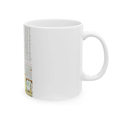Italy - A Traveller's Map 2 (1970) (Map) White Coffee Mug - Go Mug Yourself
