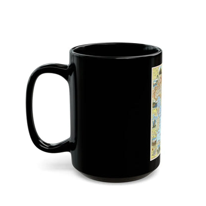 Italy - A Traveller's Map 1 (1970) (Map) Black Coffee Mug-Go Mug Yourself