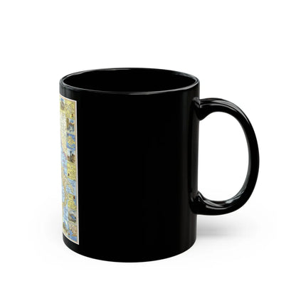 Italy - A Traveller's Map 1 (1970) (Map) Black Coffee Mug-Go Mug Yourself