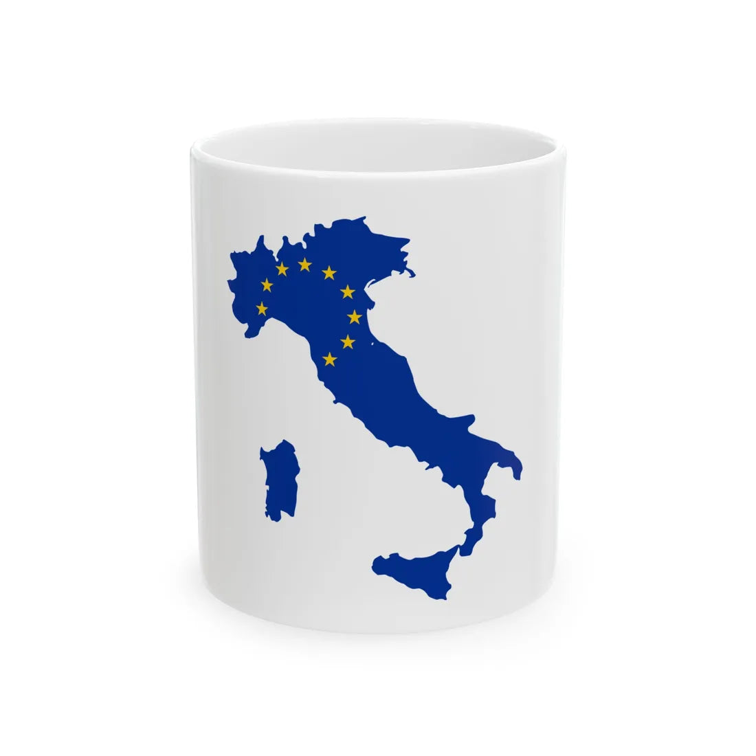 Italy EU (Italy) White Coffee Mug 11oz - Go Mug Yourself