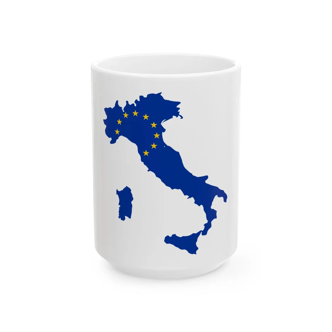 Italy EU (Italy) White Coffee Mug 15oz - Go Mug Yourself