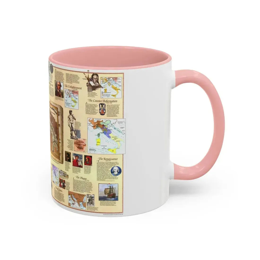 Italy - Historical (1995) (Map) Accent Coffee Mug - Go Mug Yourself