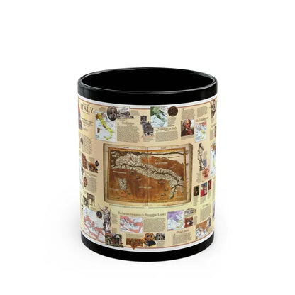 Italy - Historical (1995) (Map) Black Coffee Mug 11oz - Go Mug Yourself